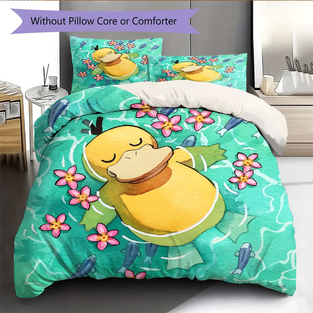 syduck Duvet Cover & Pillowcases, Pokemon Fan Bedding, Ideal Gift.chl