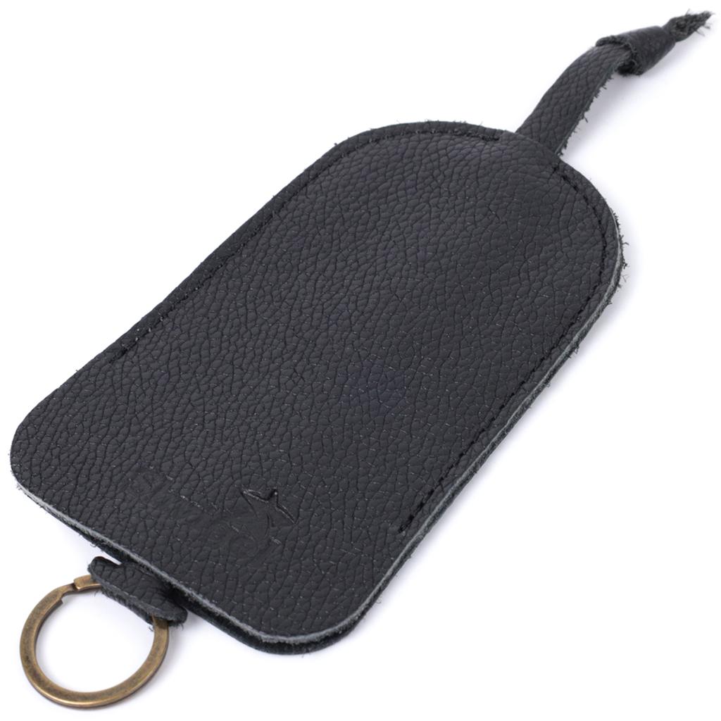 Spacious Key Holder SHVIGEL Key Wallet 15313 Made of Genuine Leather Black