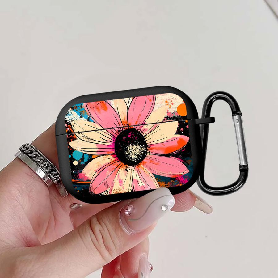 Чехол для наушников Airpods Pro2 4 Pro3 1 Pro 2 3 с рисунком ромашек