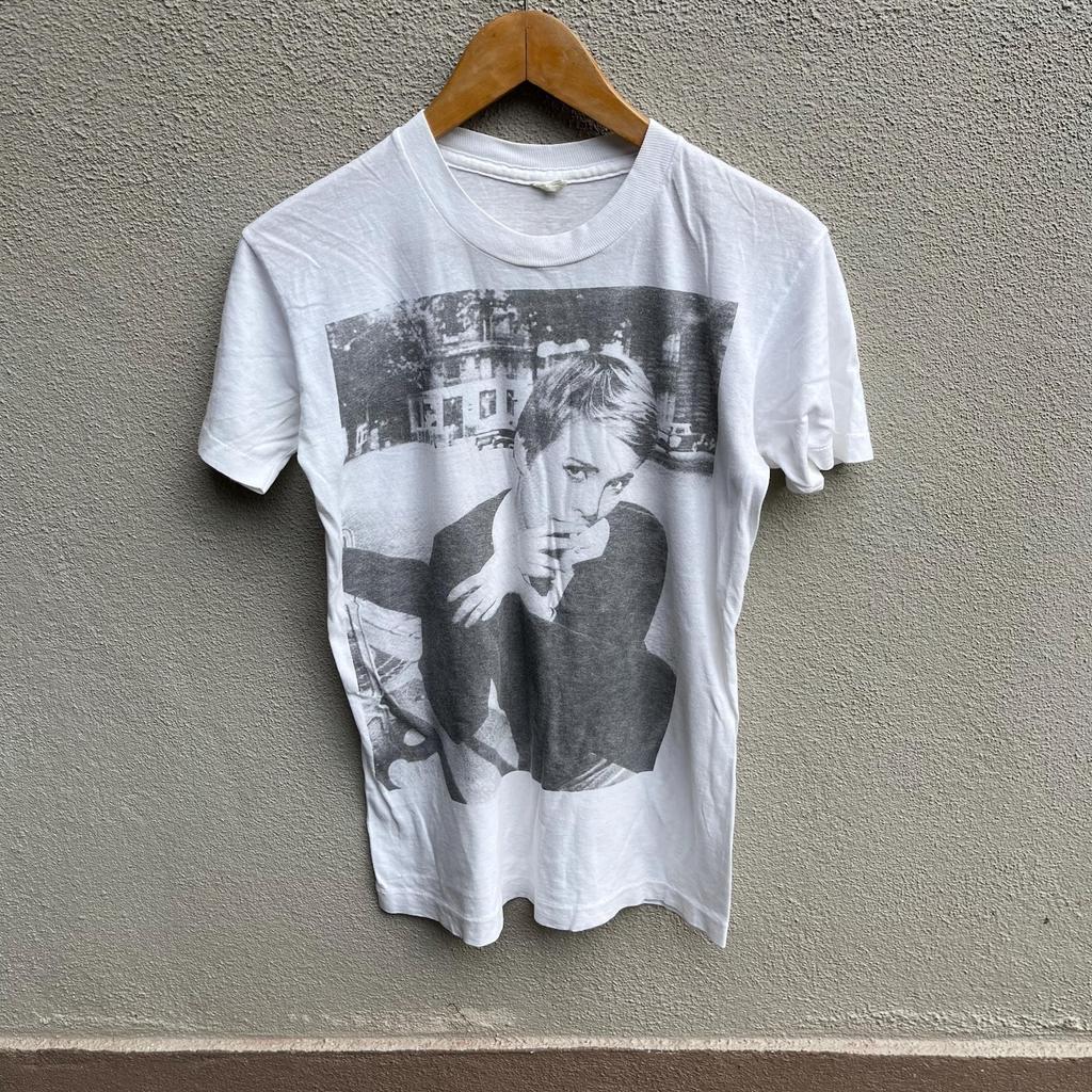 Vintage 80s JEAN SEBERG photo tee / actress / vintage movie / photo art