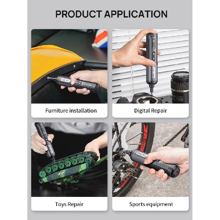 Mini Electric Screwdriver Set USB Rechargeable 2000mah Adjustment Power Dril Multi-function Disassembly Torque Repair Tools Kit