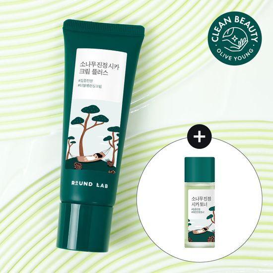 ROUND LAB Pine Calming Cica Cream Plus 60ml (+Toner 20ml)