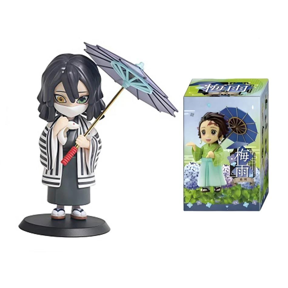 2026 Anime Demon Slayer Spring Plum Rain Series  Figure Blind Box Tanjiro Kamado Nezuko Action Model Set Toys Ornament Surprise