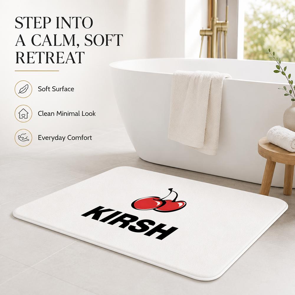 Trendy K-kirsh Brand Floor Mat Cozy Minimalist Flannel Area Rug Anti-Slip Washable Bedroom Living Room Decor