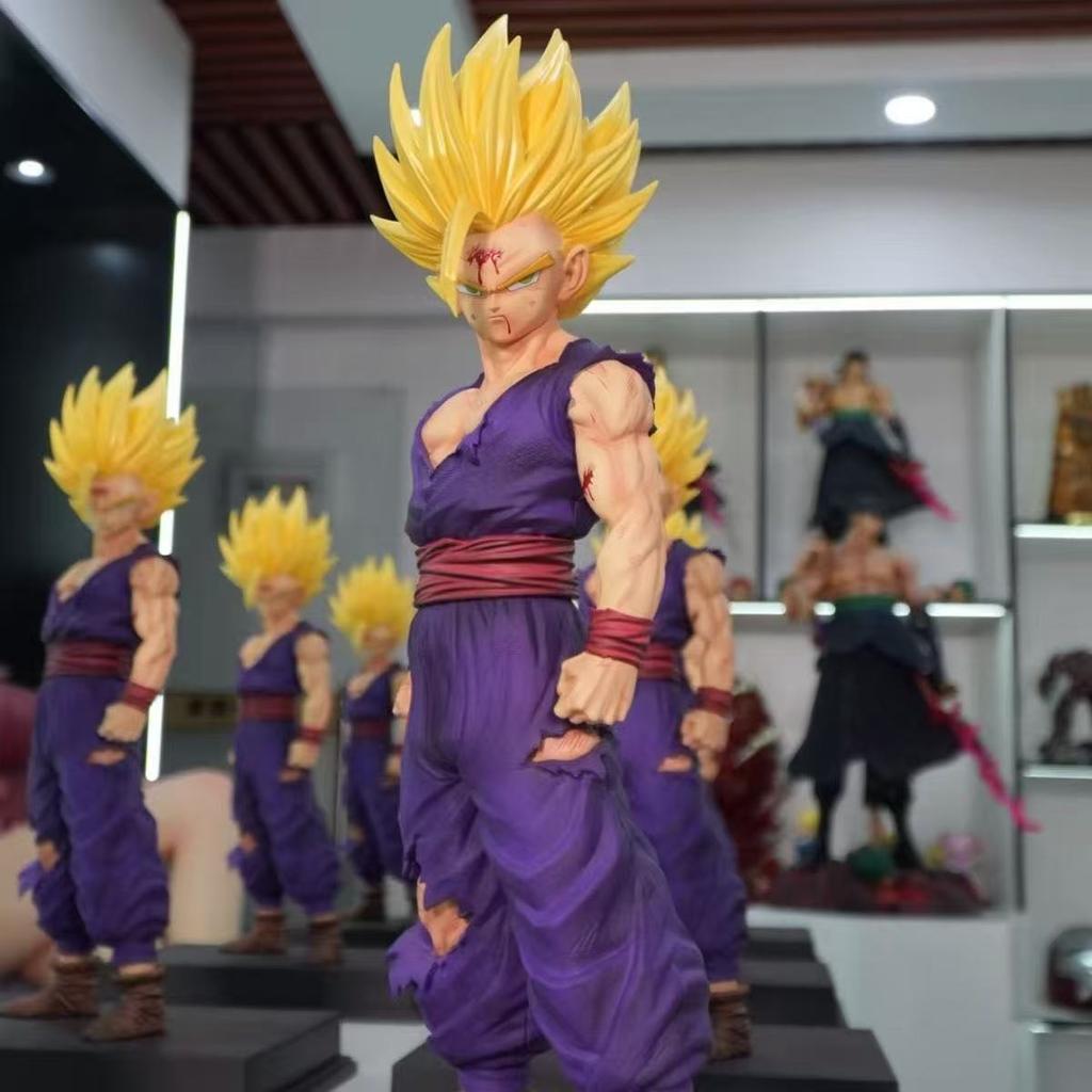 Игрушки JT Статуэтка Dragon Ball Z Фигурка Son Gohan гохан Супер Сайян ПВХ Фигурки Действия 45см/17.72дюйма Режим Коллекционирования Подарки