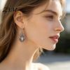 Artistic Bohemian Aesthetic Jewelry 1 Pair Women Retro Drop Earrings, Vintage Carved Faux Pearl Exquisite Texture Earrings for Gifts Dangle
