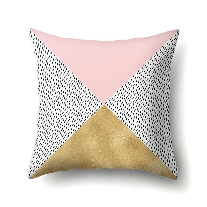 Ins Style Abstract Creative Polyester Pillow Case Car Decoration Home Printed Bedside Cushion Cover Pillow Case