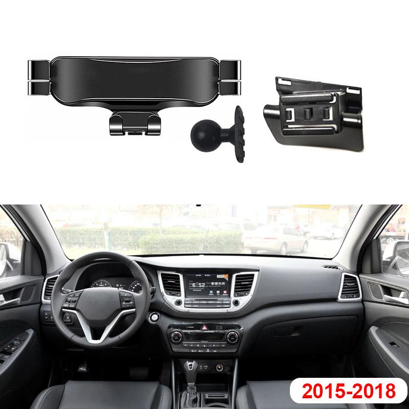 360 Degree Rotating Car Support Stand GPS Air Outleting Mobile Phone Holder Auto Interior Accessories For Hyundai Tucson