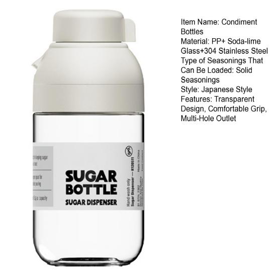 Стеклянная бутылка для соли и перца. Носик с несколькими отверстиями. Дозатор для приправ, не содержащий свинца. Герметичная крышка. Удобная ручка. Бутылка для приправ.