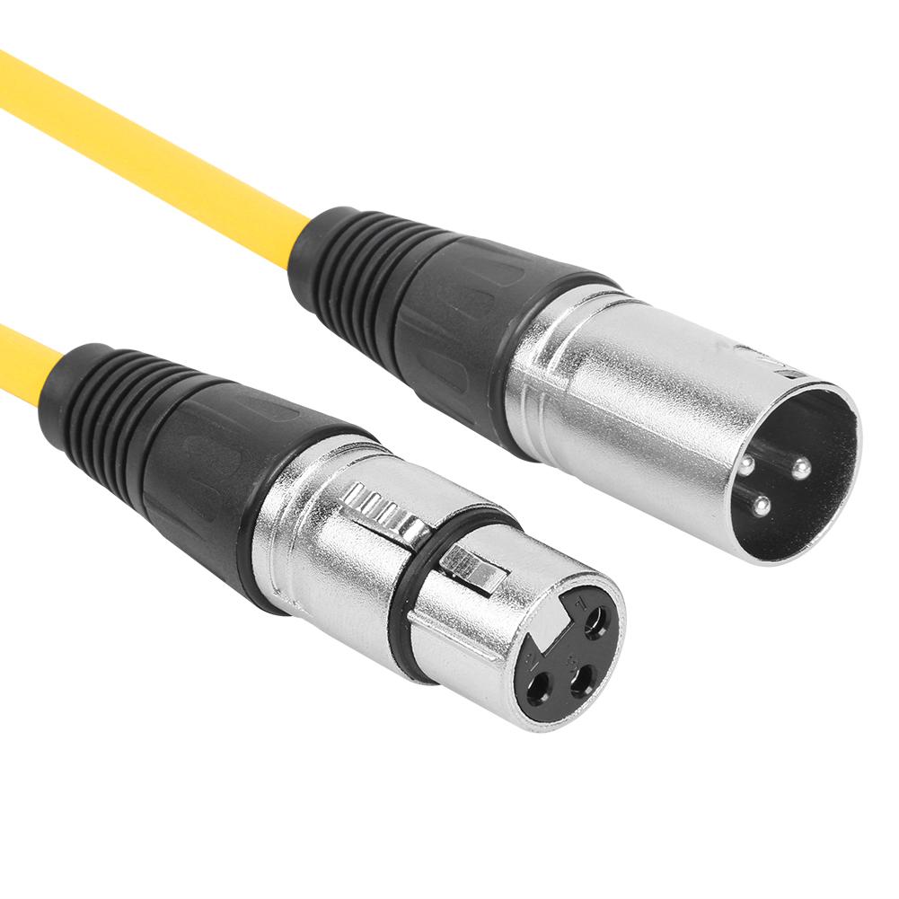 1 м 3-контактный XLR «папа» — XLR «мама» балансный акустический кабель для микрофона, сцены, диджея