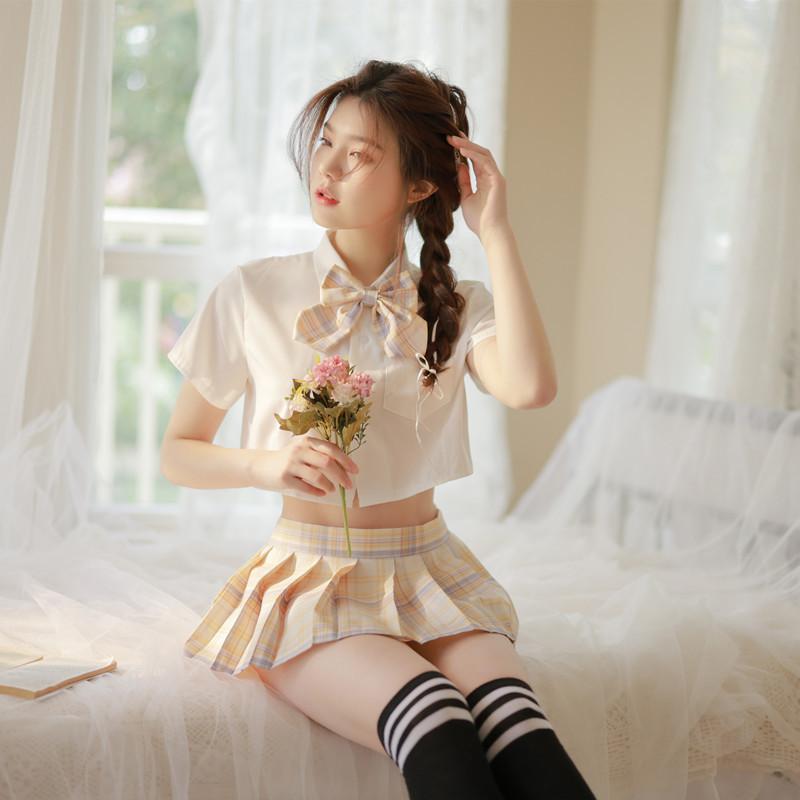 Fun pleated skirt underwear female sexy jk uniform seduction passion suit pure cute student skirt generation