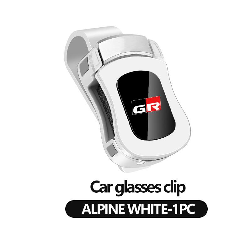 Car Interior Sun Visor Eyeglasses Holder Sunglasses Clip For Toyota chr Corolla Camry rav4 Yaris GR prius avensis