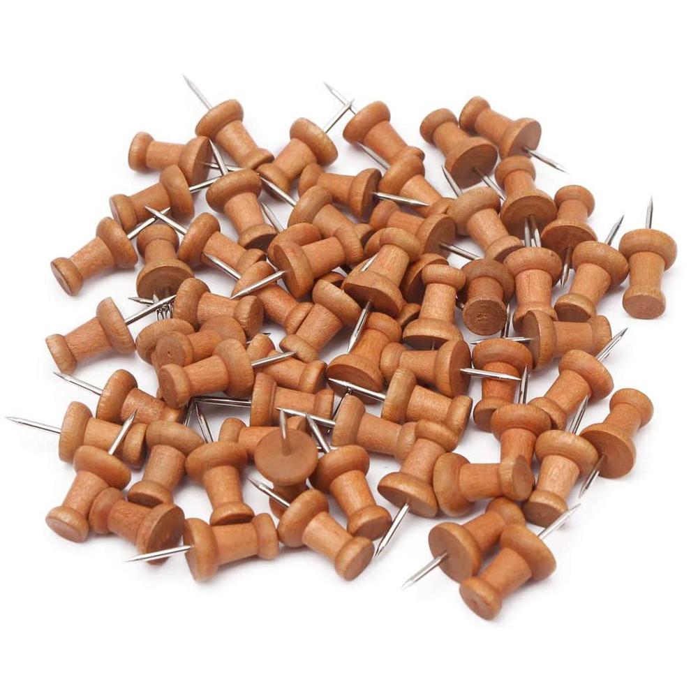 Tool Wall Studs for Photos Foam Boards Wooden Push Pins Thumbtack Pins Map Tacks Map Markers