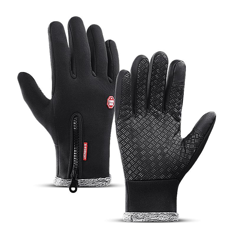 Thickened Non-slip Wind Resistant Touch Screen Warm Outdoor Use Biking Gloves for Autumn and Winter Mountaineering Bicycles