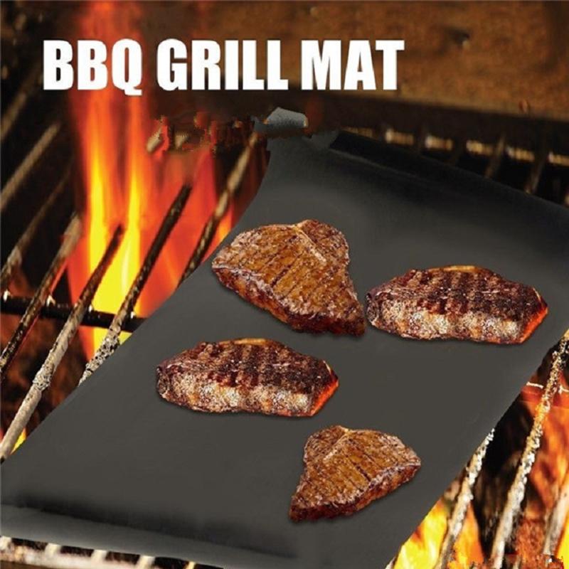 Barbecue Grill Mat Microwave Oven BBQ Accessories Nonstick BBQ Liner Sheet Reusable Grill Mat ARI