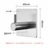 Set of 4 Bathroom Hooks, Strong Adhesive Hooks, Wall Hooks Load Capacity 10KG, 3m, Stainless Steel, Will Not Damage Walls, Waterproof, Coats, Towels,