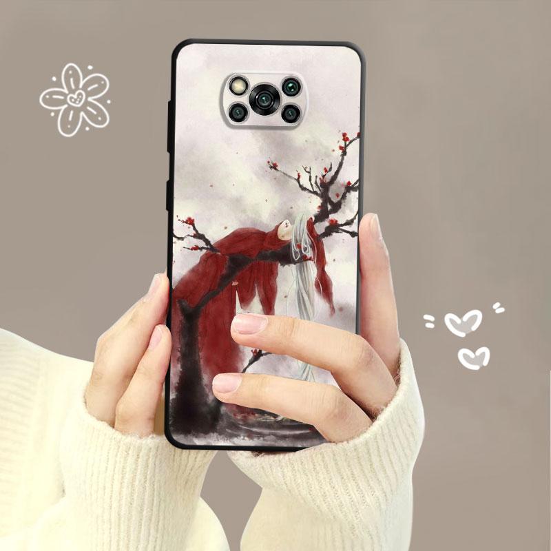 Японский самурайский пейзаж, картина тушью для Xiaomi Poco X3 Nfc X4pro X5 M3 для Mi 12 13 11 10 10t 8 Note10 Lite 11ultra 11t, чехол
