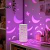 USB Powered Night Light Butterfly Projector Lamp, RGB 16 Colors Decorative Lamp with Remote Bedroom Ambient Lighting Control, Hollow-out