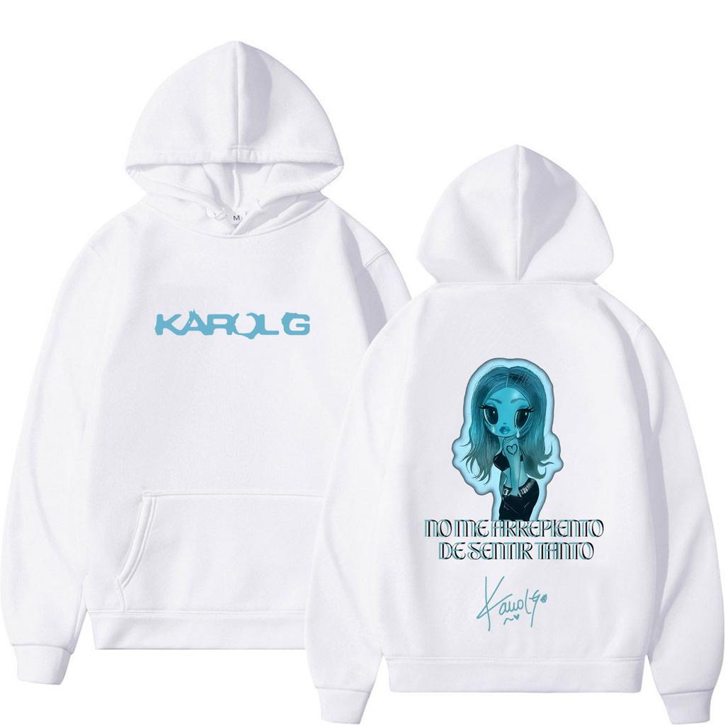Karol G Album No Me Arrepiento De Sentir Tanto 2026  Hoodie Unisex Fashion Pullover Loose Casual Comfort Winter Sweatshirts