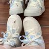Оригинальные нишевые маленькие белые туфли женские осенние новые универсальные на платформе студенческие повседневные спортивные кеды прилив