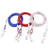 3m/10m Heavy Duty Tie Out Cable Leash with Metal Durable Steel Glue Coating Wire Traction Rope for Dogs Outdoor Cable Steel