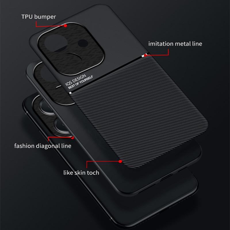 Rugged Non-Slip Case for OPPO A40 4G A40M A60 5G Protective Cover Car Magnetic Suction Holder Coque Fundas Capa