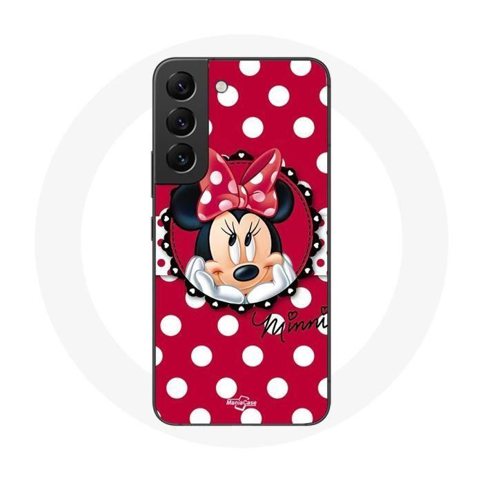 Coque pour Samsung Galaxy S21 FE Minnie Mouse Dessin animé Rouge