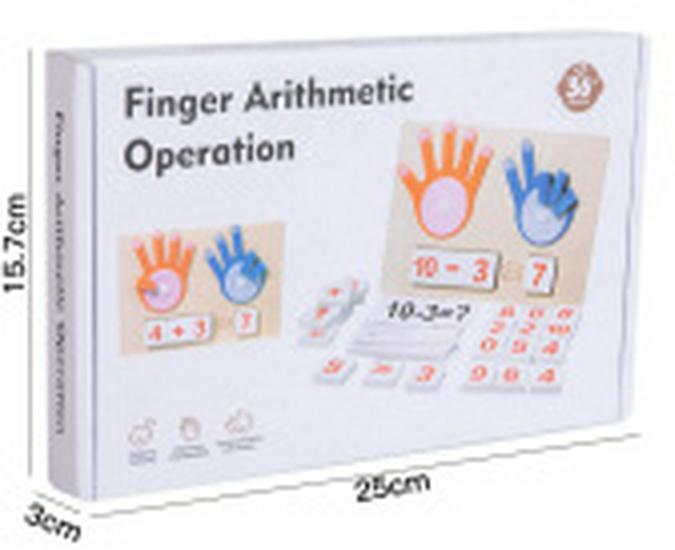 Children's Wooden Math Board: Addition & Subtraction Teaching Aid for Early Learning and Logical Thinking.