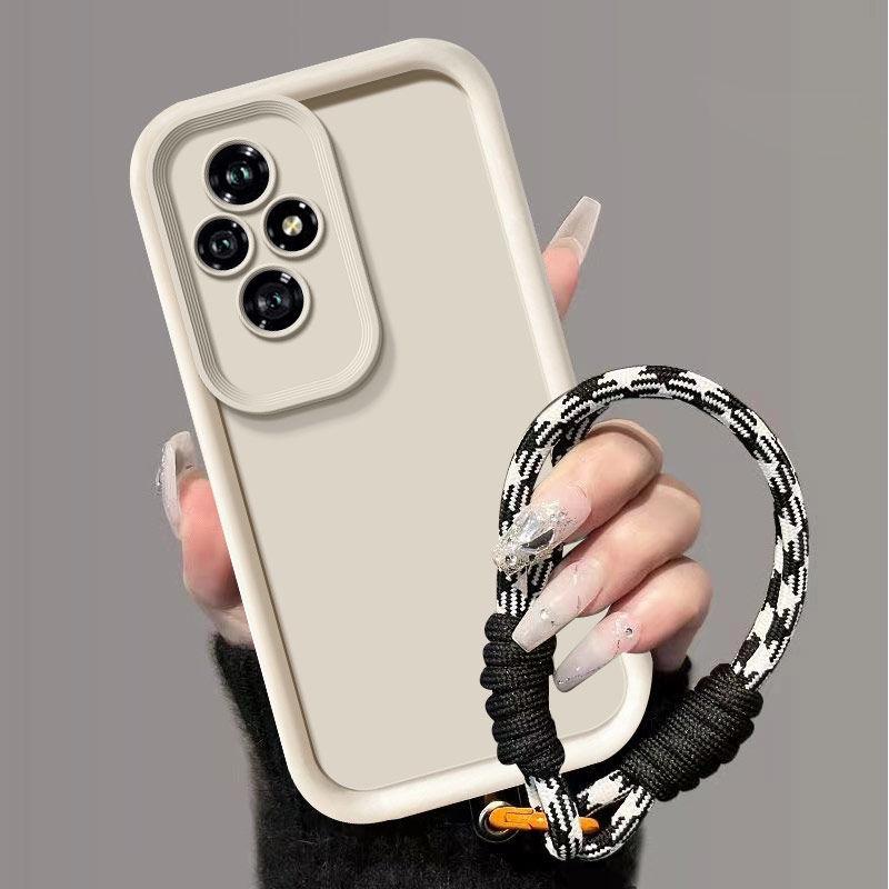 Чехол для Honor 200 Pro Чехол для телефона Honor 200 Pro ELP-AN00, ELP-NX9 Чехол для телефона с плетеным шнурком Чехол для защиты кожи от ударов