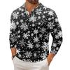 Men's Casual Collared Long-Sleeve Knit Base Layer Top