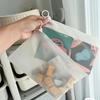 10PC/Bags Clear Zippered Storage Bags Stationery Reusable Bags Durable Storage Solution For Bathroom Socks Plastic Jewelry 3 Sizes