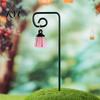 Садовые аксессуары ручной работы для маленьких горшков, Мини-фонарик, светящийся в темноте, с крючком-колышком, Декор для мини-ландшафта из смолы, Сказочный орнамент для горшков