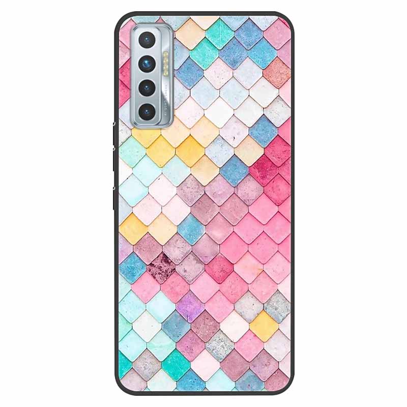 Чехол для Tecno Camon 17P, противоударный, из мягкого силикона TPU, задняя крышка для Tecno Camon 17P 2021, чехлы для телефона Camon17P CG7, милый мультяшный