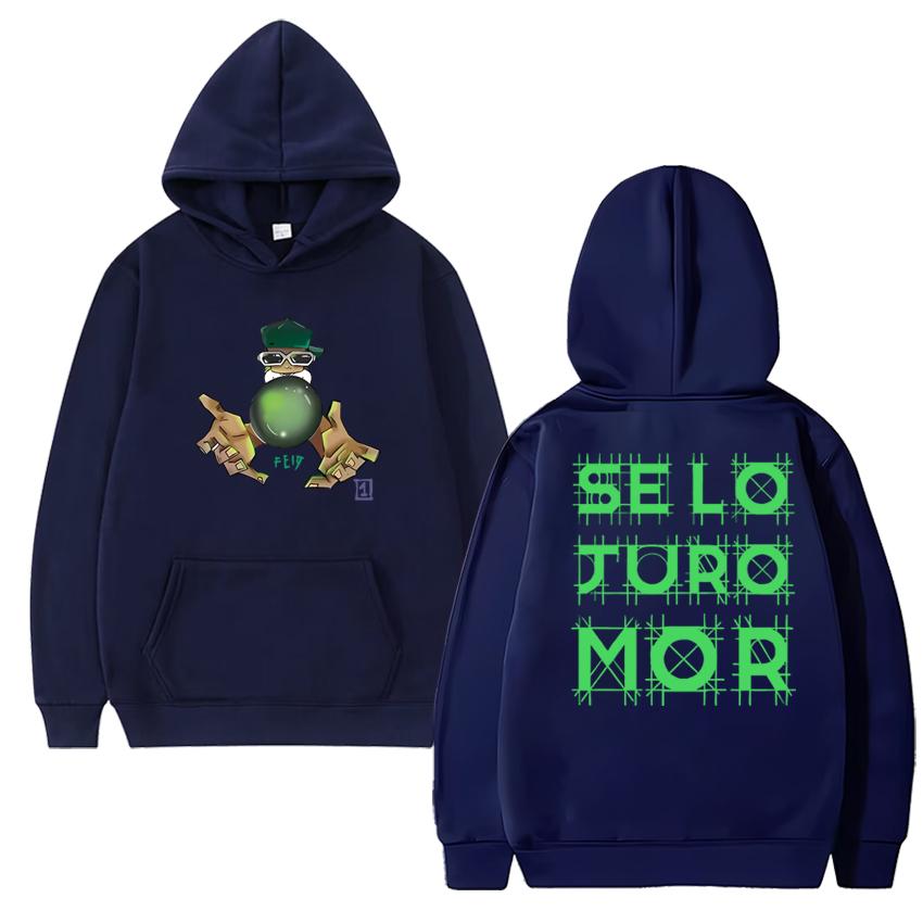 Hot Rapper Feid Ferxxo Se Lo Juro Mor 2025 New Album Graphics streetwear Unisex vintage hip hop Hoodie Men women Fleece pullover