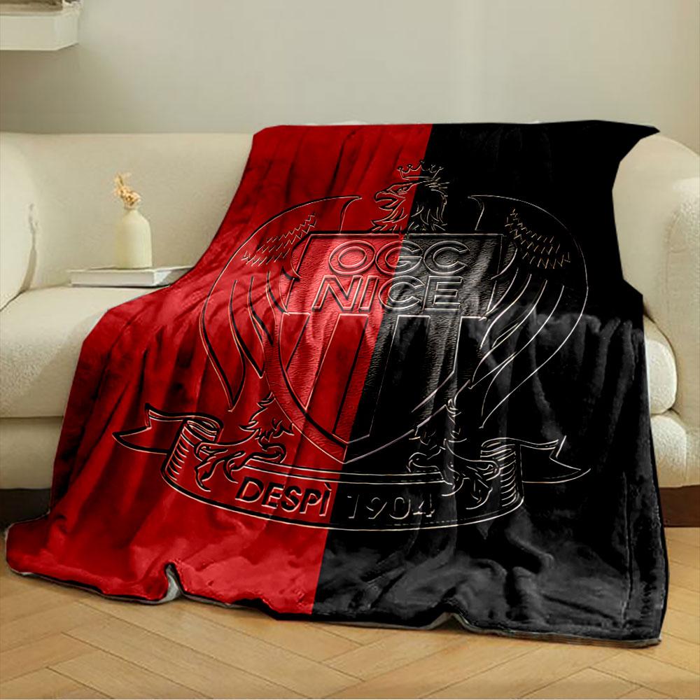 OGC Nice Emblem Blanket for all seasons blanket lunch break throw gift