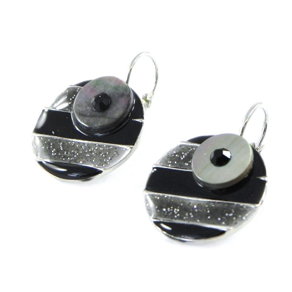 NOA [H8834] — Черные дизайнерские серьги «Бора-Бора»