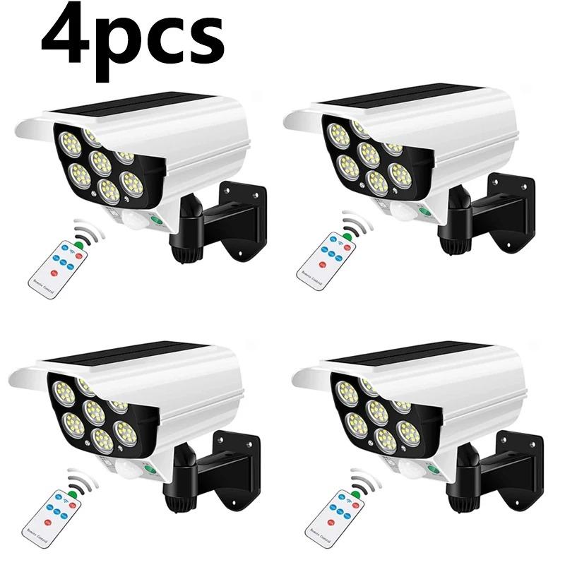 Outdoor Motion Sensor Solar Lights 2000 Lumens 77LED Solar Motion Sensor LED Light Outdoor Camera Wireless Security Floodlights