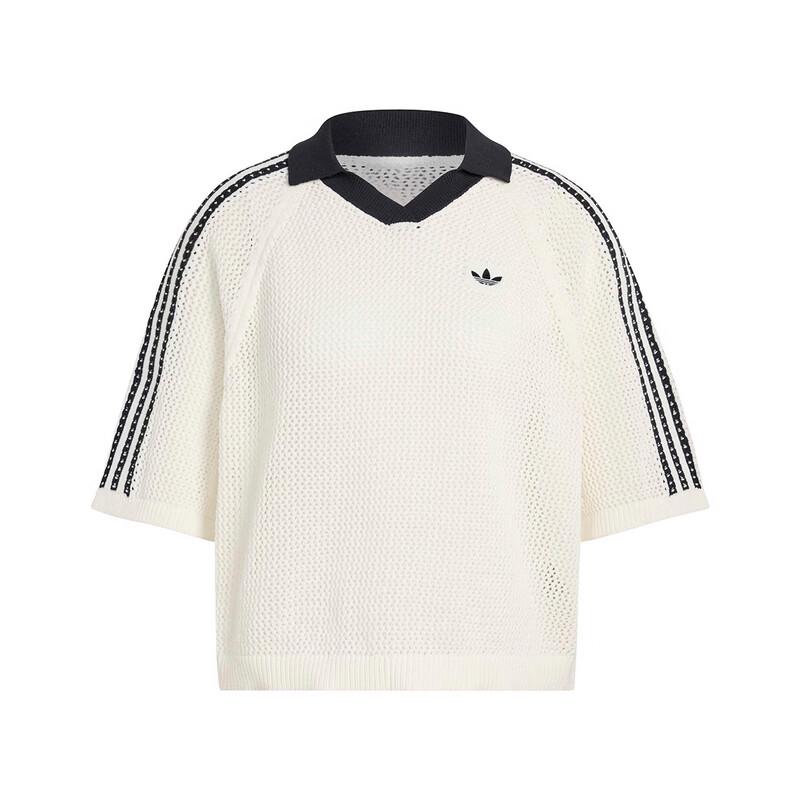 adidas Оригинальная женская вязаная рубашка-поло
