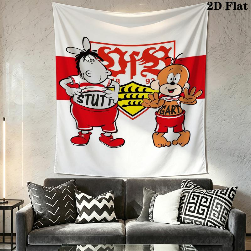 Sportverein Darmstadt Wall Tapestry Aesthetic Wall Hanging Printed Fabric Blanket Decorative Tapestries for Bedroom Living Room Home Decor