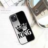 Чехол для телефона King Queen Art для iPhone 11 12 Mini 13 14 Pro XS Max X 8 7 6s Plus 5 SE XR Shell
