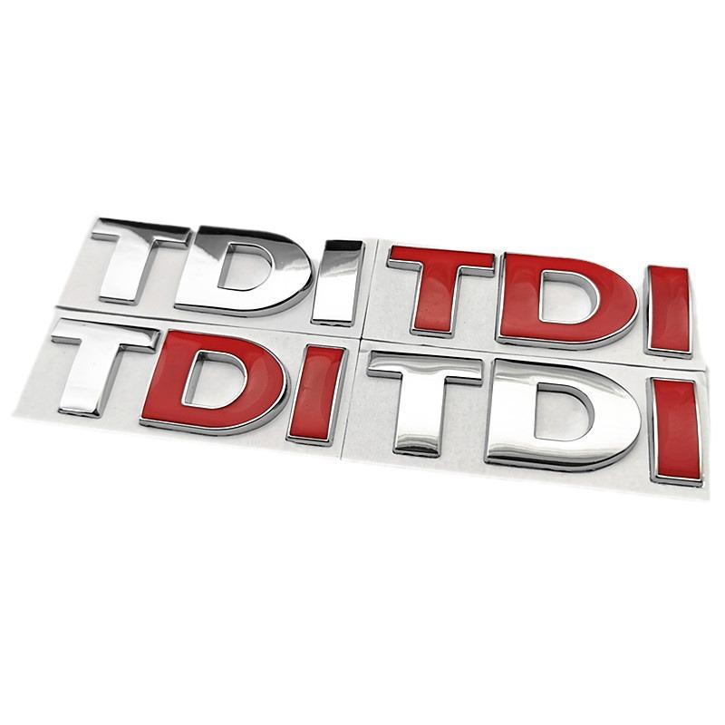 3D Металлическая наклейка-эмблема на багажник Volkswagen TDI - Модификация и Декорация Кузова Автомобиля.
