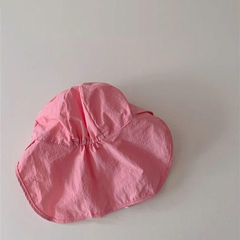 Neck Ear Cover Children Sun Hat UV Protection Sunscreen Bucket Hat Breathable Kids Beach Cap Boy