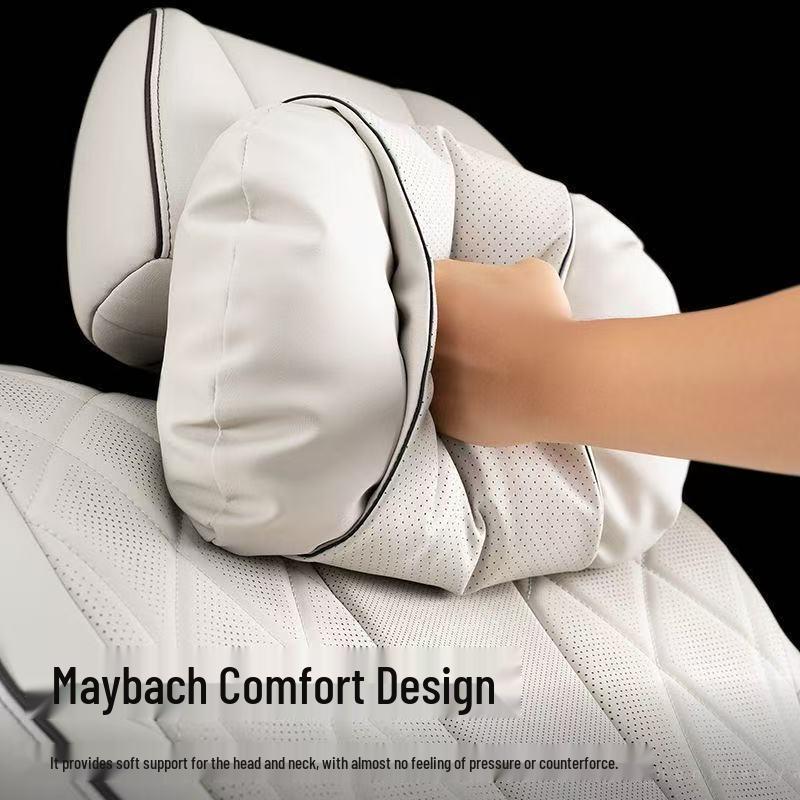 Комплект подголовника и поясничной поддержки из кожи Наппа Maybach: Подушка для защиты шеи и подушка для спины.