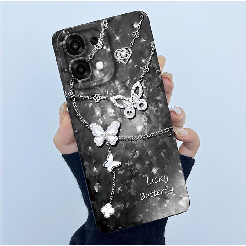 Чехол для Oppo A6 Pro 5G 4G Модный Минимализм Масляная Живопись Цветочный Силиконовый Мягкий Корпус Телефона Новый Дизайн Ударопрочная Задняя Крышка