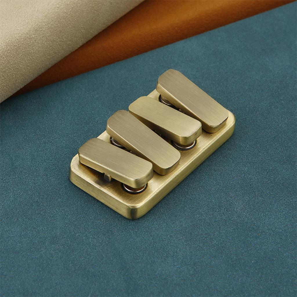 Металлический фиджет-кликер прямоугольной формы, игрушка для снятия стресса, игрушка для классной комнаты, офисного стола, фиджет-клавиши пианино «Золотое сечение»