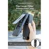 Flip Cover for DJI OSMO Pocket 3 Plastic Case Built-in 5 Filter Slots Anti-Scratch Cover with Straps for Pocket 3 Accessories