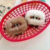 Stuffed Imitation Rabbit Fur Keychain Furry Plush Doll Keychain Funny Car Keyring  Jewelry Gift