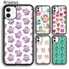 Krajews Lovely Owl Animal Diy Colorful Phone Case For iPhone 14 5 SE 6s 7 8 Plus X XR XS 11 12 13 Pro Max Samsung S21 S22 Ultra