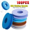 10/100Pcs EVA Foam Spools Fishing Winding Board Fishing Hook Line Tackle Foam Spool Trace Wire Swivel Tackle Fish Line Storage