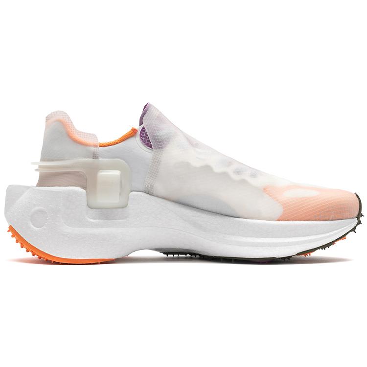 Soulland x Li Ning Ranger Амортизирующие износостойкие легкие низкие кроссовки для бега мужские белые оранжевые ARHQ355-1